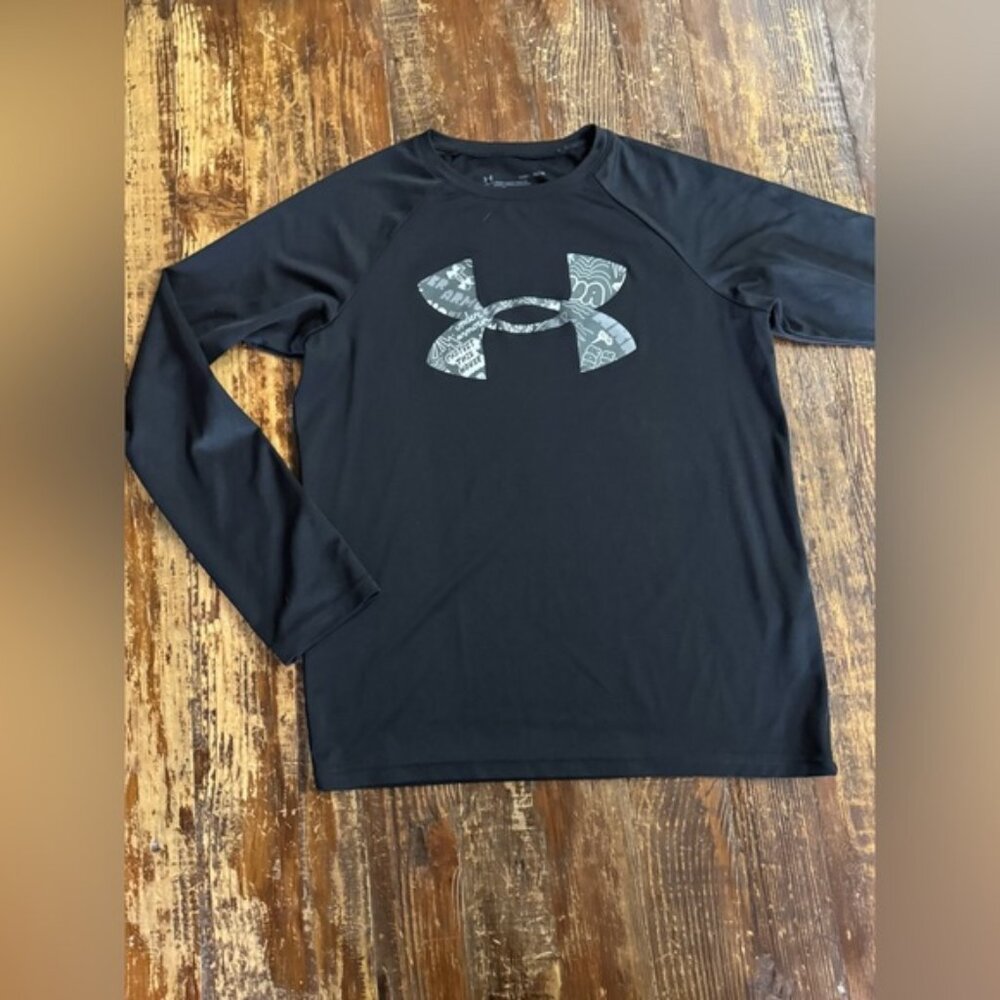 Under Armour Kids Black Long Sleeve Tee